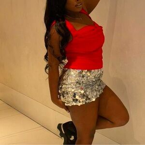 Red Miaou Corset Top Size L